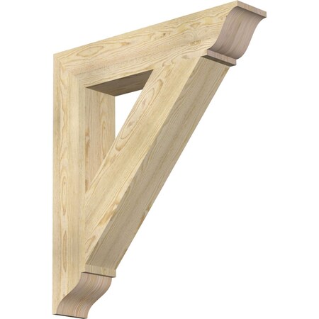 Ekena Millwork Traditional Traditional Rough Sawn Bracket, Douglas Fir, 6"W x 32"D x 36"H BKT06X32X36TRA01RDF